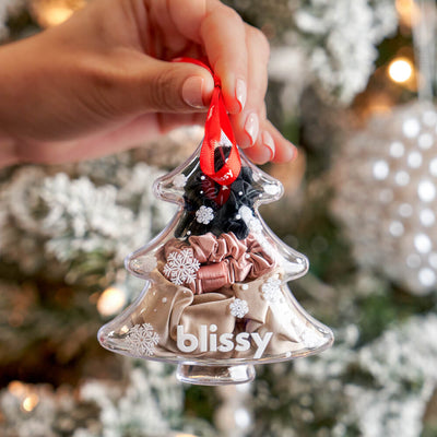 Blissy Holiday Scrunchie Ornament (3-Piece Set) – Blissy Mulberry Silk