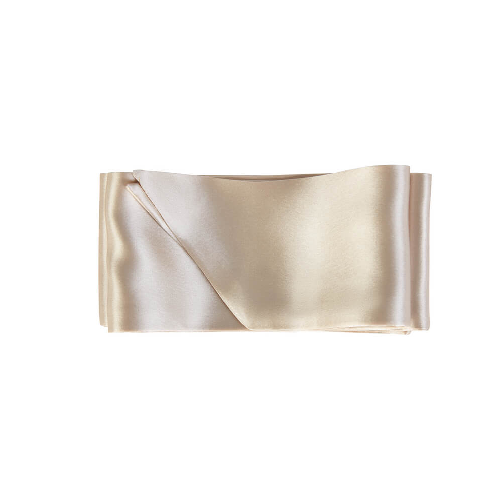 Blissy 100 Silk Hair Ribbon Champagne 100 Mulberry Silk Ireland