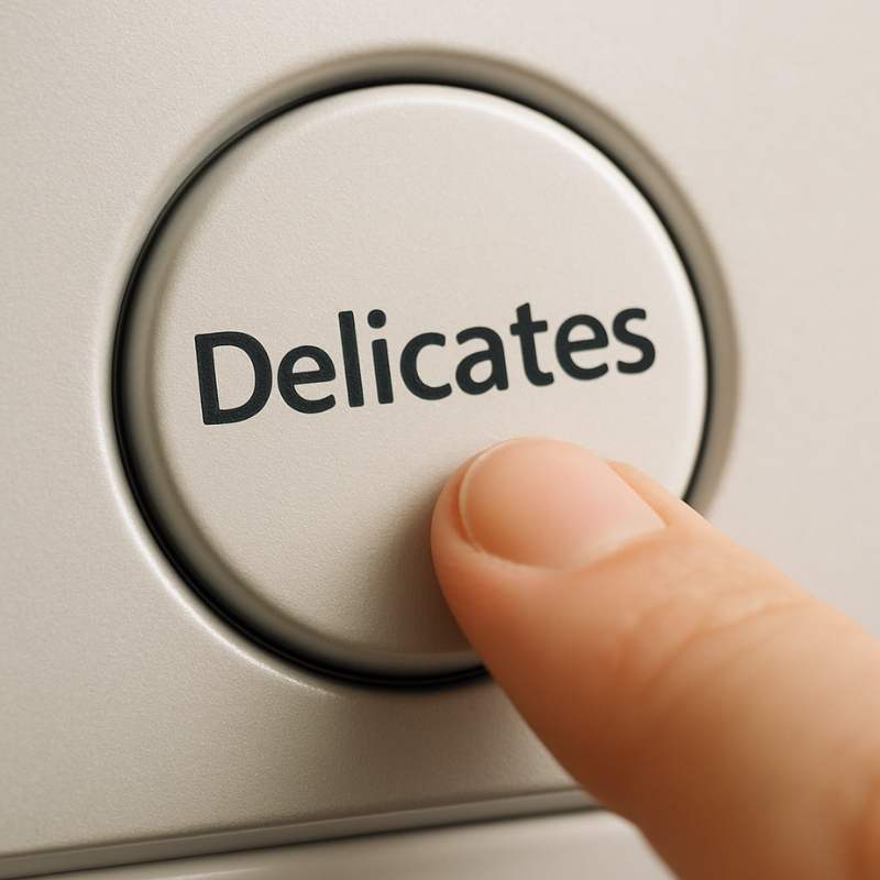What the Delicates Setting on a Washer Actually Means