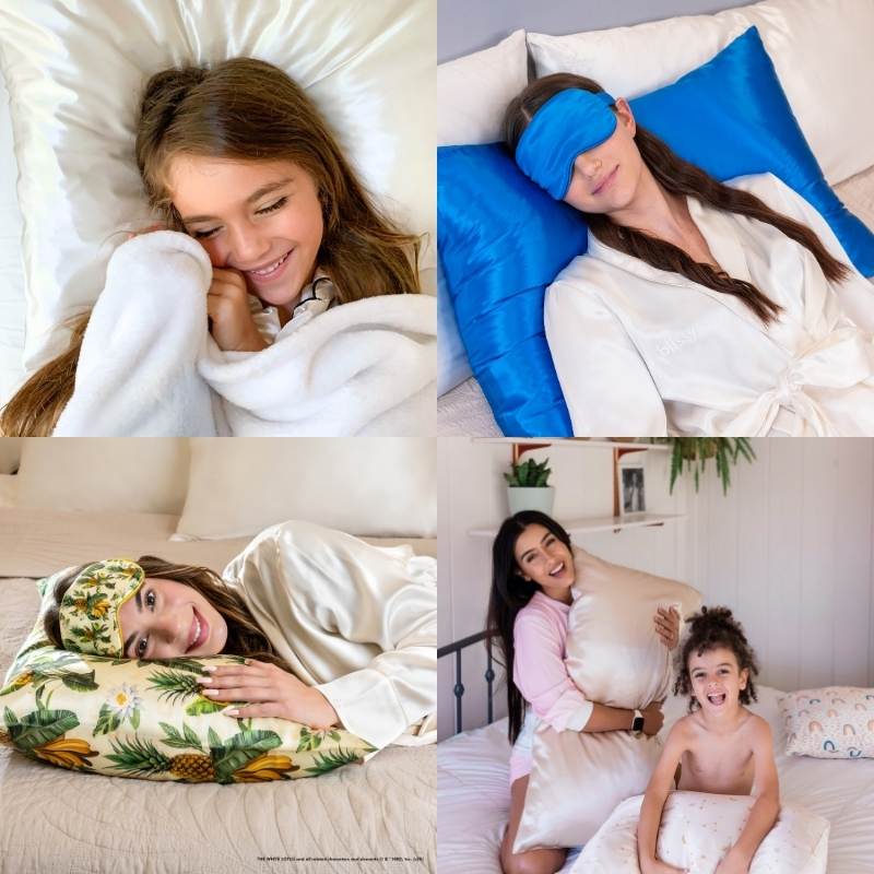 Silk pillowcases and sleep masks help kids and adults rest better with smart sleep tips for the school year