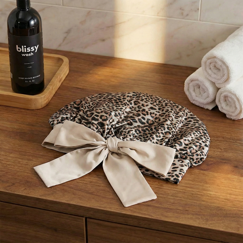Blissy Bow Bonnet - Leopard