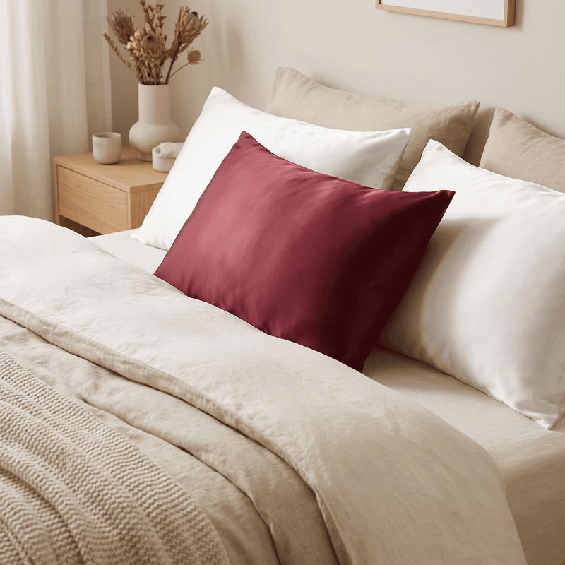 Pillowcase - Burgundy - Queen