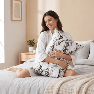 Pillowcase - Light Marble - Queen