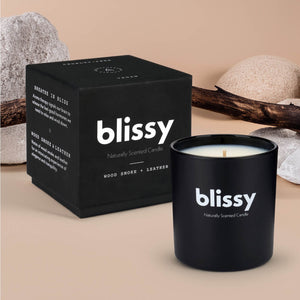 Blissy Candles - Woodsmoke & Leather