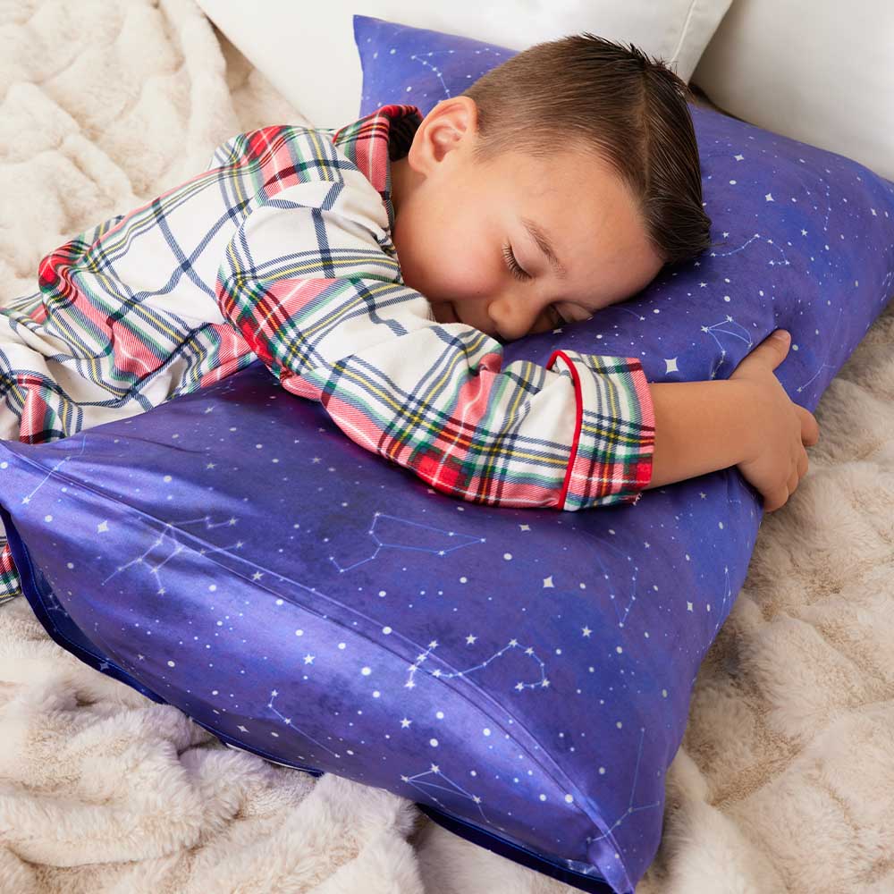 Blissy Night Sky Silk Pillowcase Detail – Queen