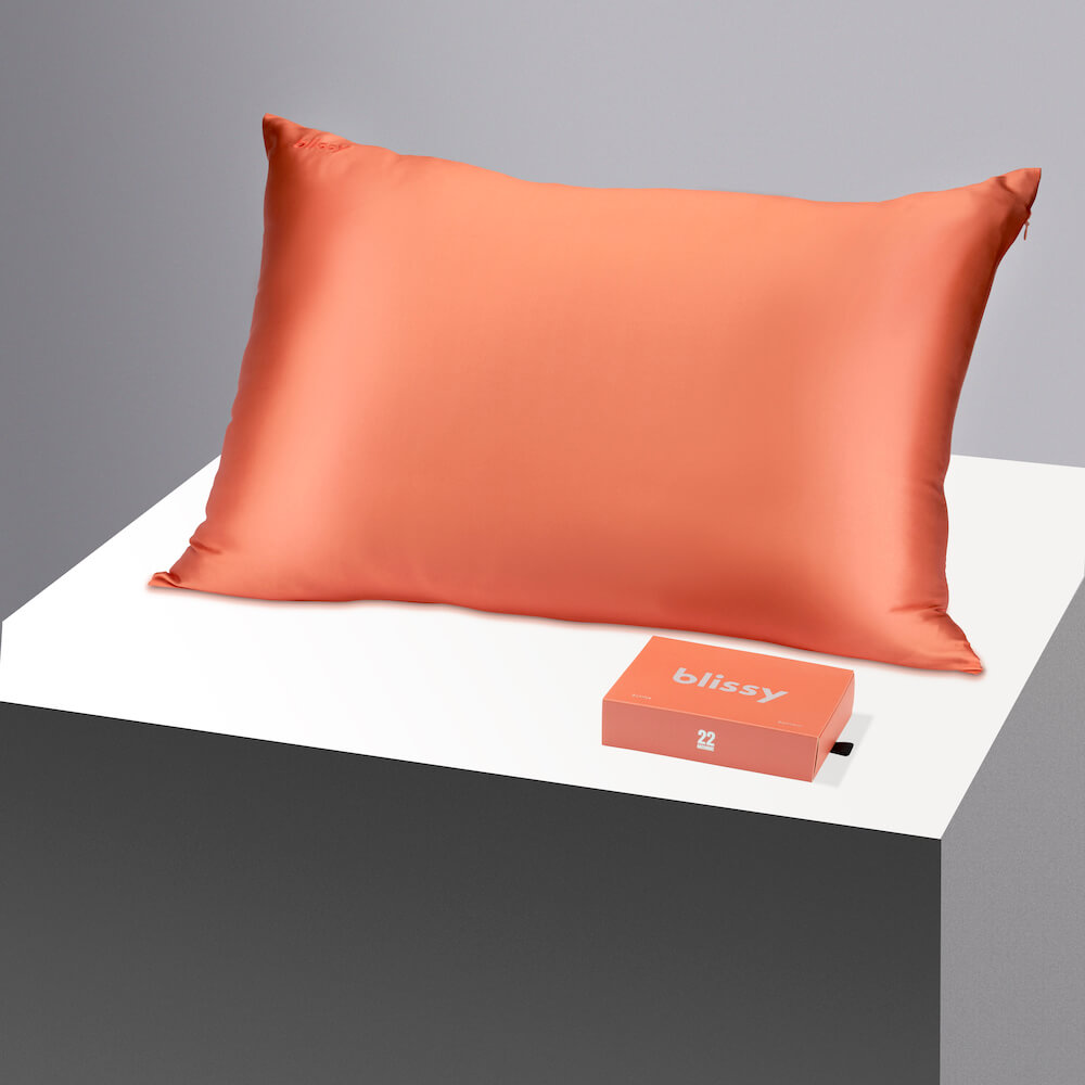 Blissy Standard Sunrise Pillowcase – 22 Momme Mulberry Silk, 100% Silk