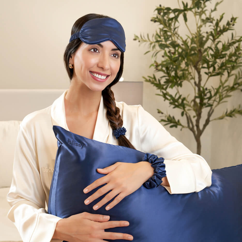 Queen Blue Blissy Dream Set – Blissy Premium Silk