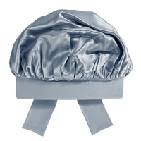 Blissy Bow Bonnet - Ash blue