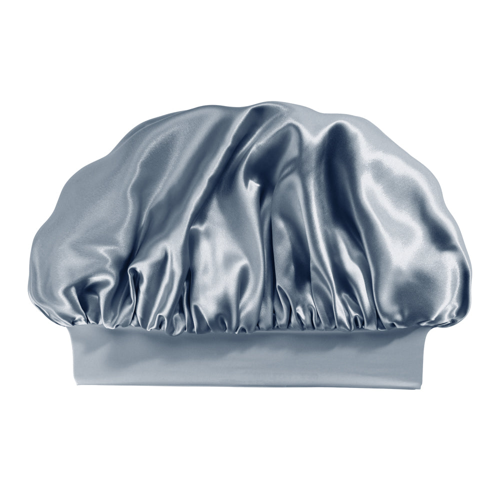 Ash Blue Mulberry Silk Blissy Halo Bonnet – Blissy