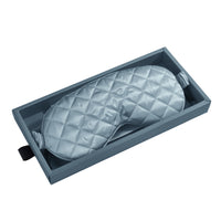 Sleep Mask - Ash Blue - Diamond Quilted