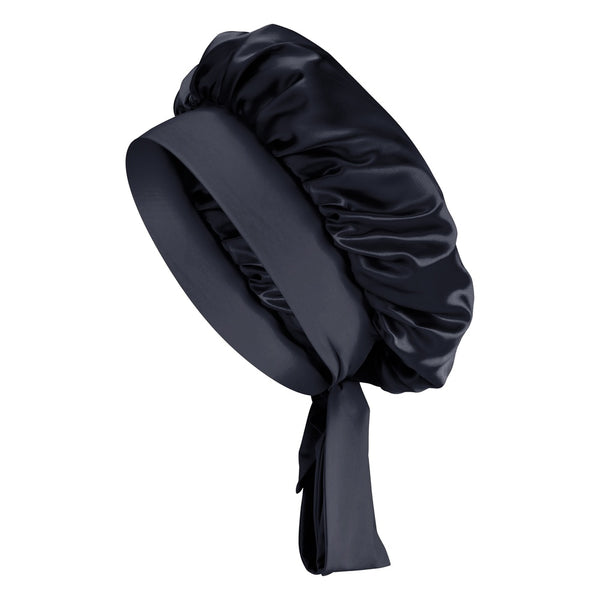 Blissy 100% Mulberry Silk Silk Blissy Silk Bow Bonnet Detail –