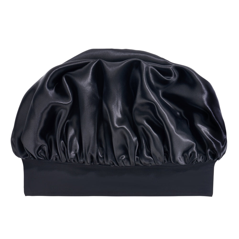 Blissy Black Silk Blissy Halo Bonnet Detail –