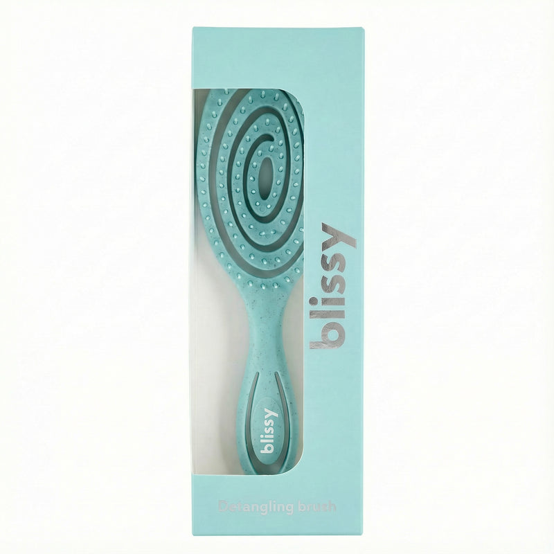Blissy Blue Silk Blissy Detangling Brush Detail –