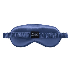 Sleep Mask - Blue - Diamond Quilted