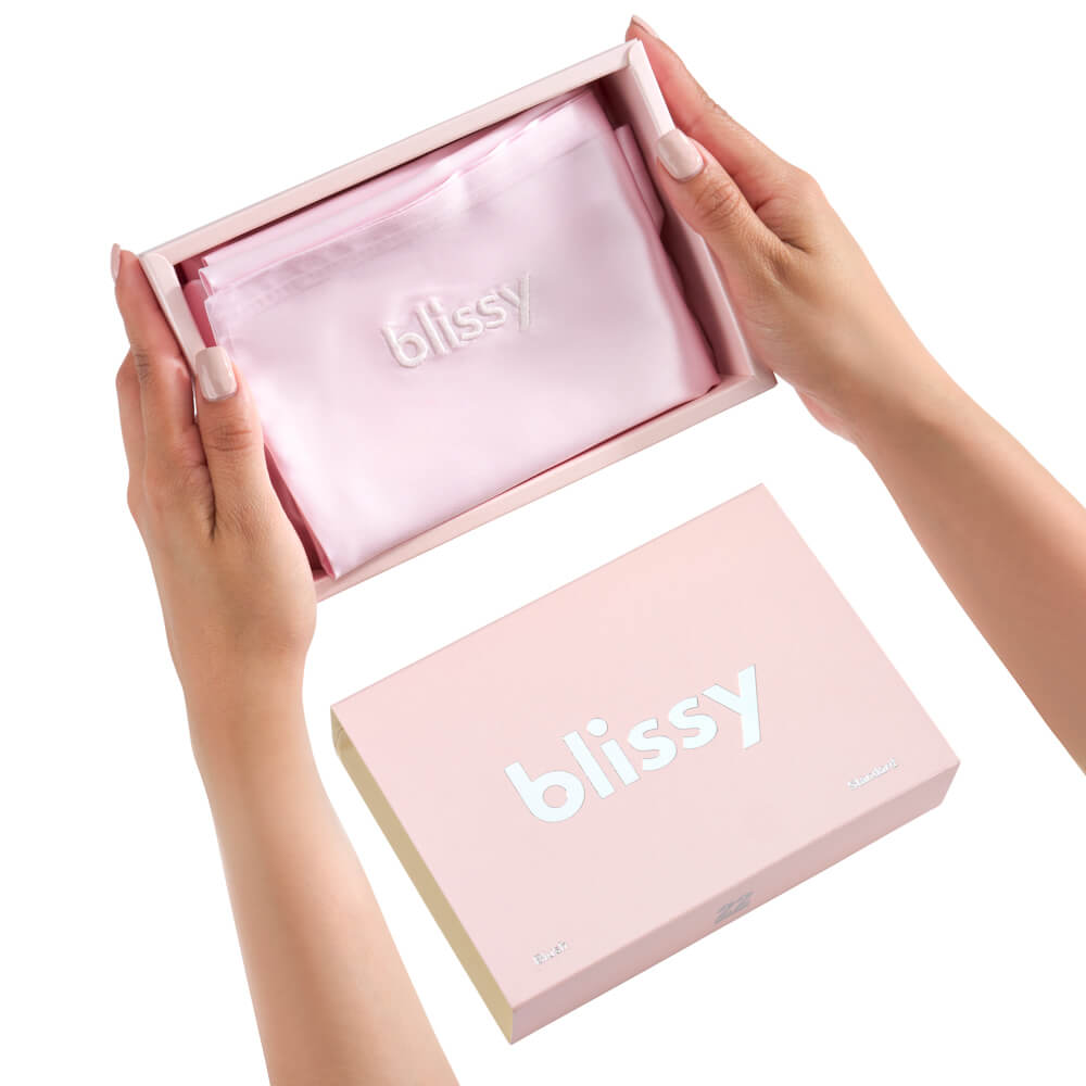Standard Blush Pillowcase – Blissy Premium Silk