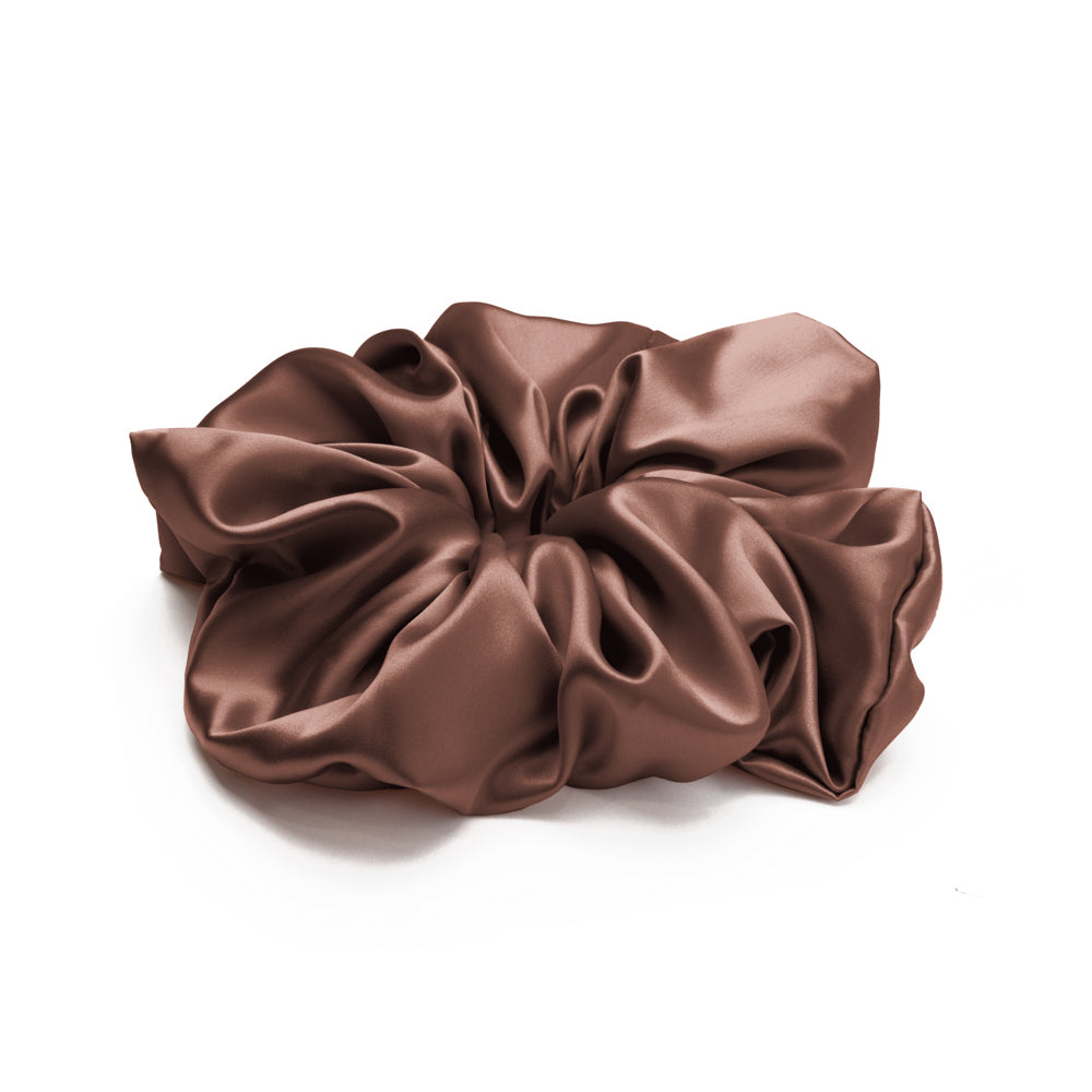 Blissy Chocolate Silk Blissy Oversized Scrunchie Detail –