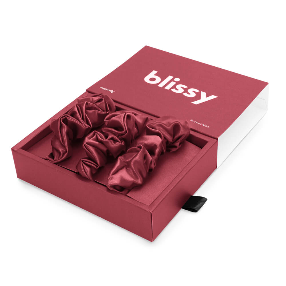 Blissy Scrunchies - Burgundy