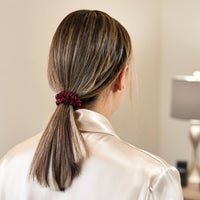 Blissy Skinny Scrunchies - Burgundy