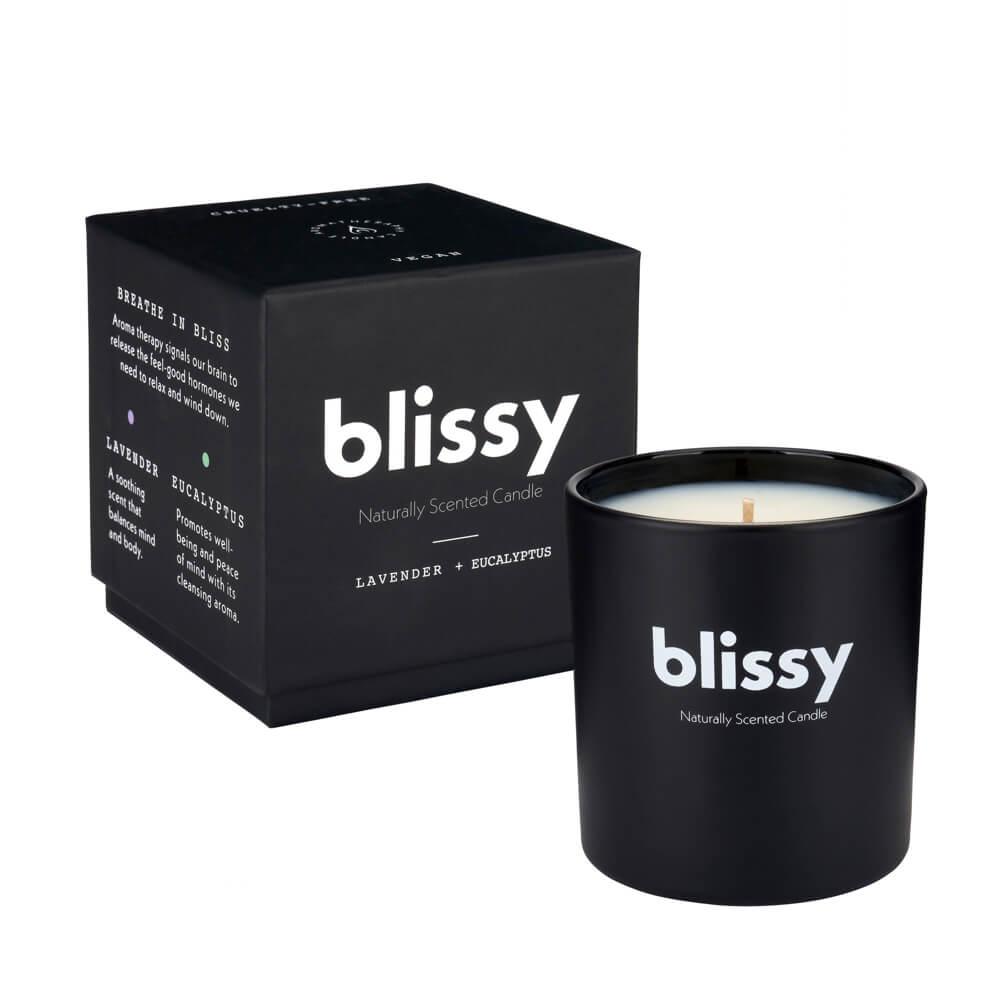 Blissy Mulberry Silk Blissy Candle – Lavender & Eucalyptus