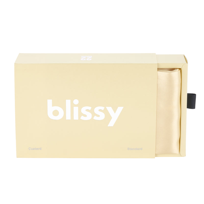 Blissy Pillowcase - Custard - Queen