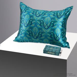 Pillowcase - White Lotus - Emerald Jungle - King