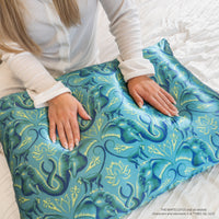 Pillowcase - White Lotus - Emerald Jungle - King