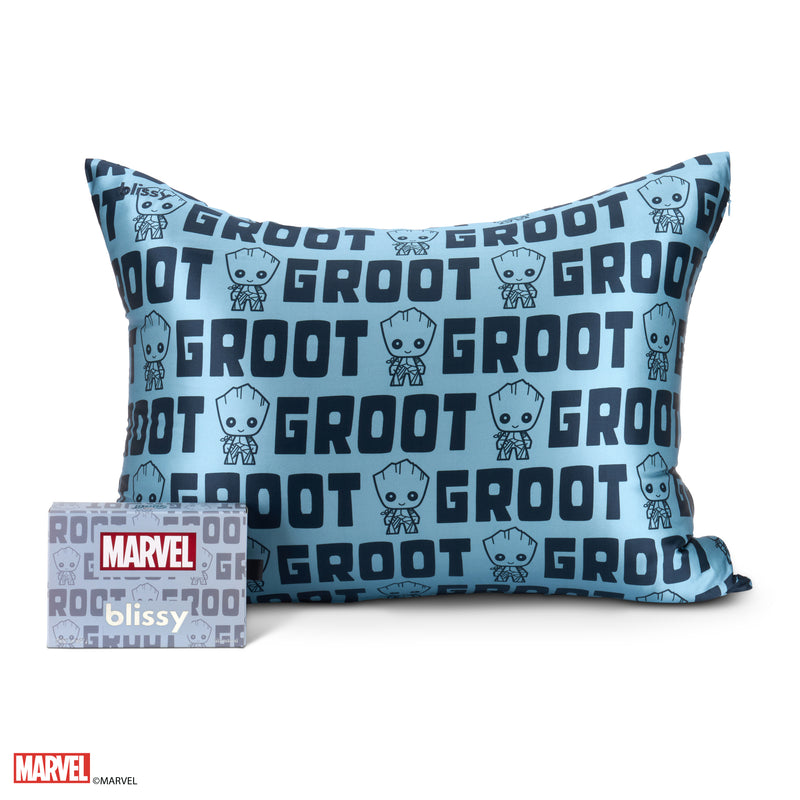 Pillowcase - Marvel™ - Blue Groot Letter Print - Queen