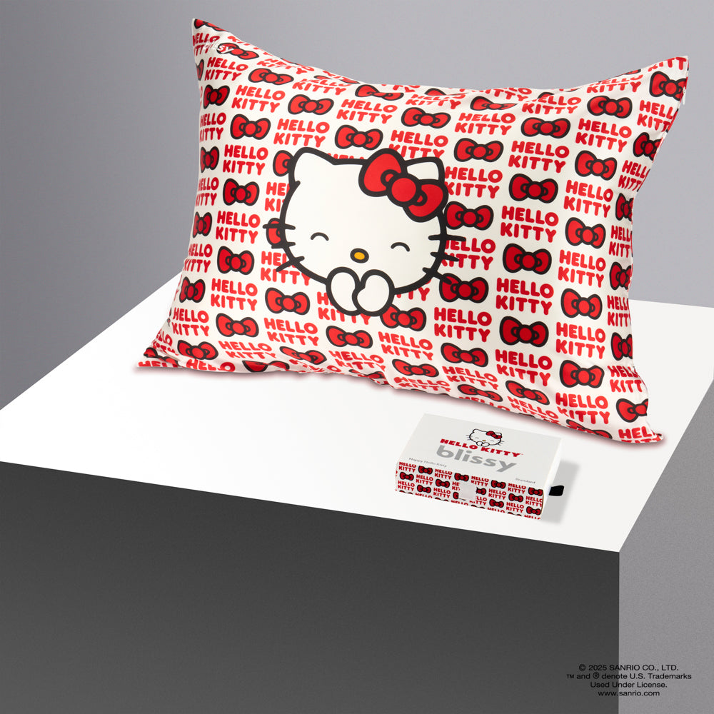 100% Pure Mulberry Silk Mulberry Silk Hello Kitty Blissy Silk Pillowcase – Blissy
