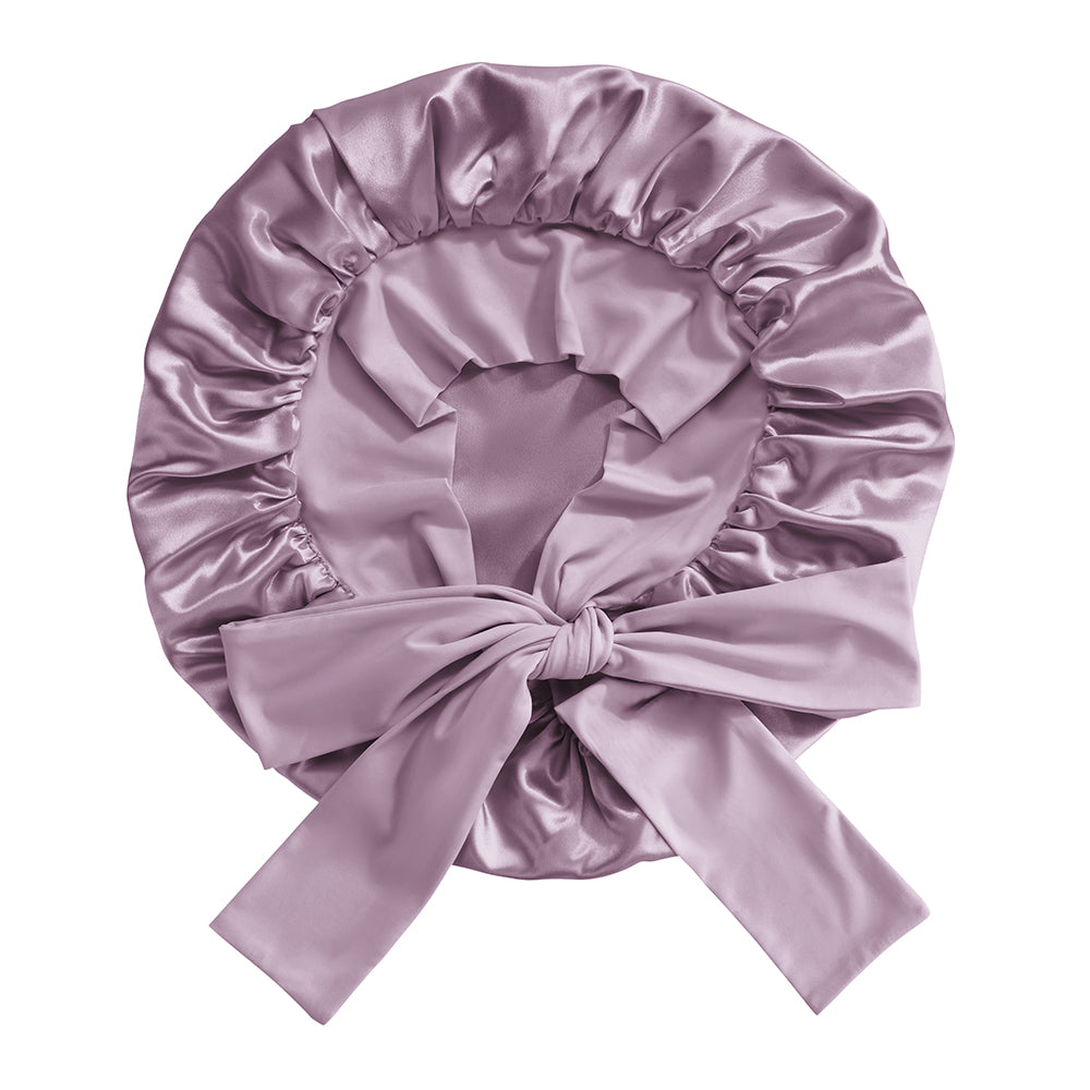Lavender Blissy Bow Bonnet – Blissy Premium Silk