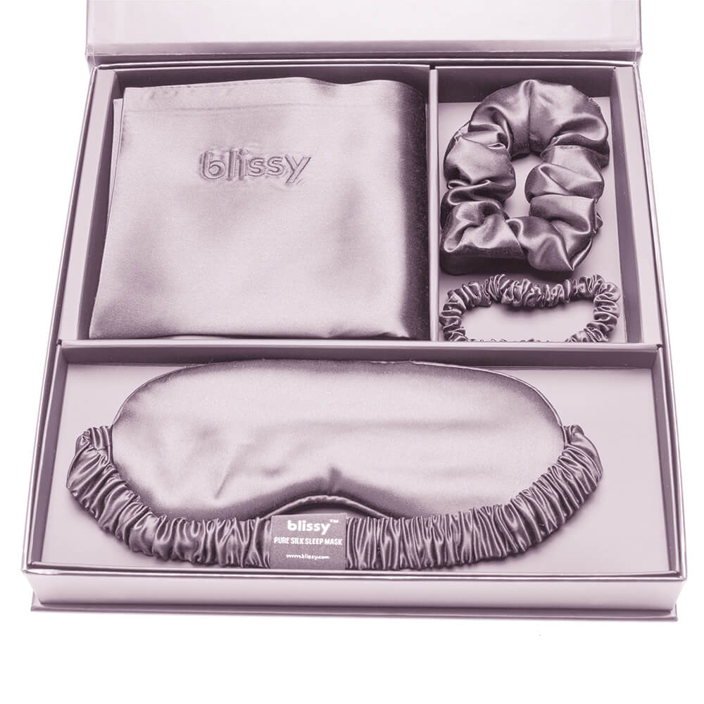Blissy Lavender Silk Blissy Dream Set Detail – Standard