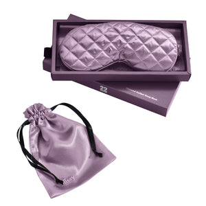 Sleep Mask - Lavender - Diamond Quilted