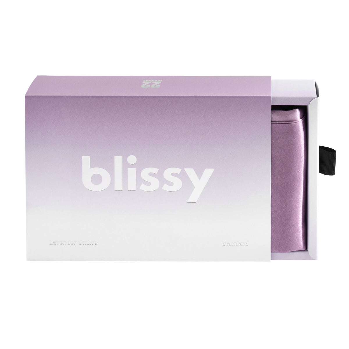 Lavender Ombre Pillowcase Close-Up – Blissy 22 Momme Silk