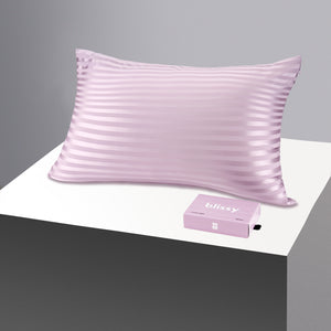 Pillowcase - Lavender Striped - Queen