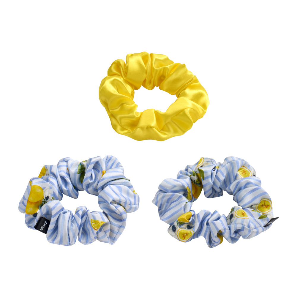 Blissy Mulberry Silk Blissy Scrunchies – Lemon Bloom