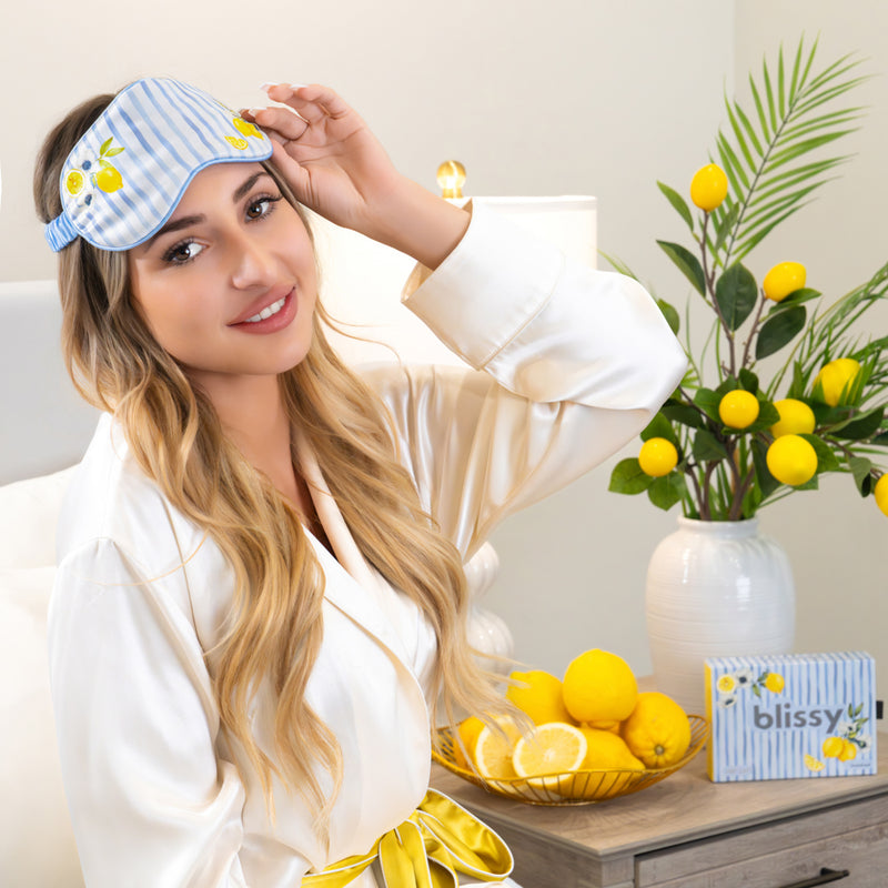 Sleep Mask - Lemon Bloom