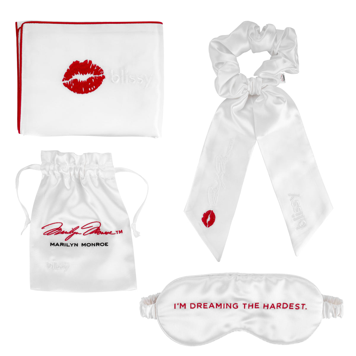 Blissy Marilyn Monroe™ Silk Blissy Dream Set Detail – Standard