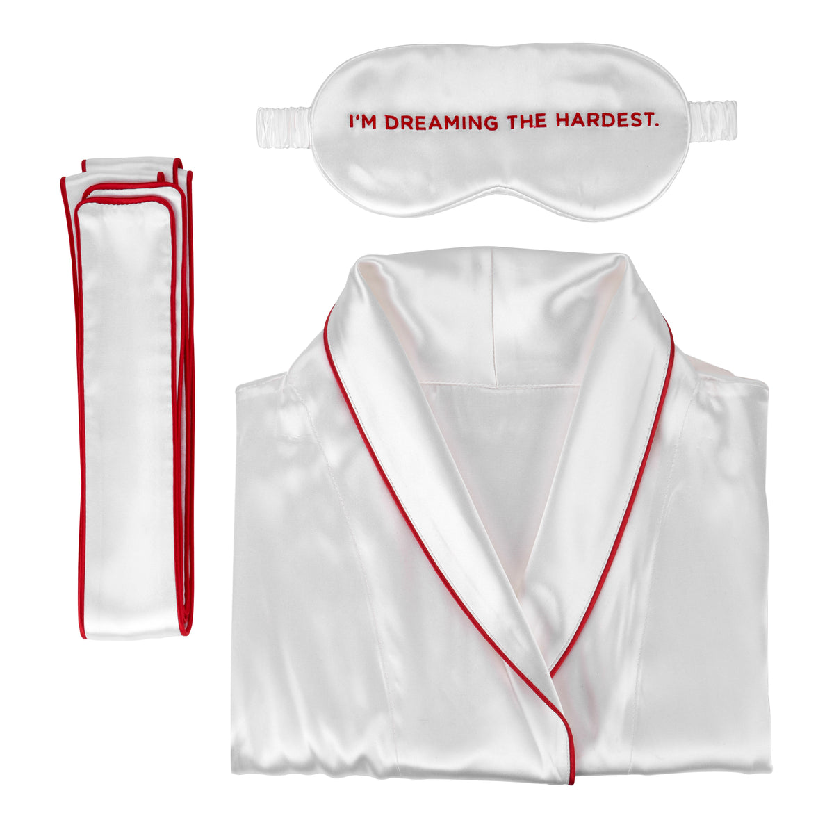 Marilyn Monroe™ Blissy Classic Robe Set Close-Up – Blissy 22 Momme Silk