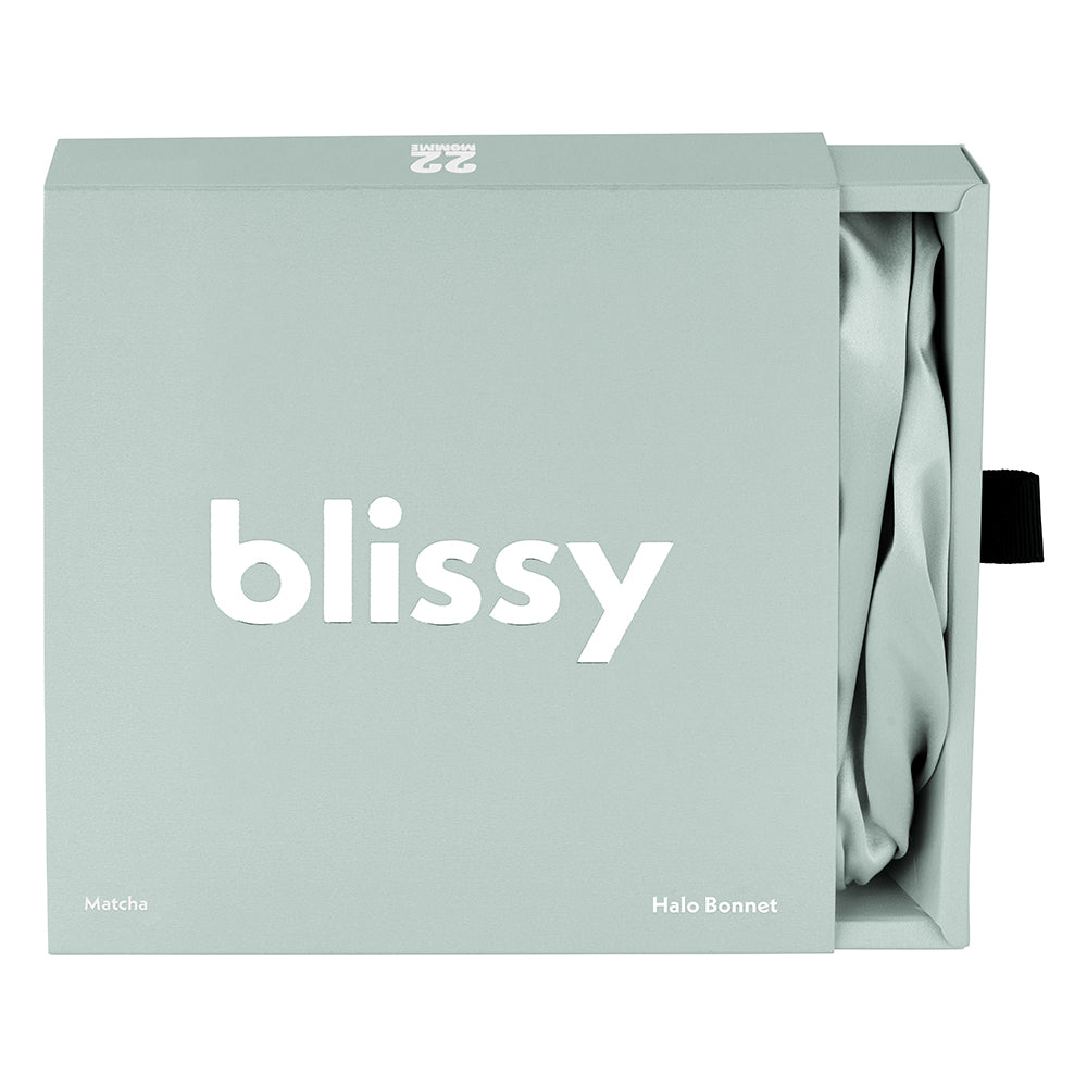 Matcha Blissy Halo Bonnet – Blissy Premium Silk