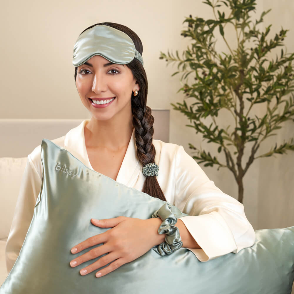 Matcha Mulberry Silk Blissy Dream Set – Blissy Queen