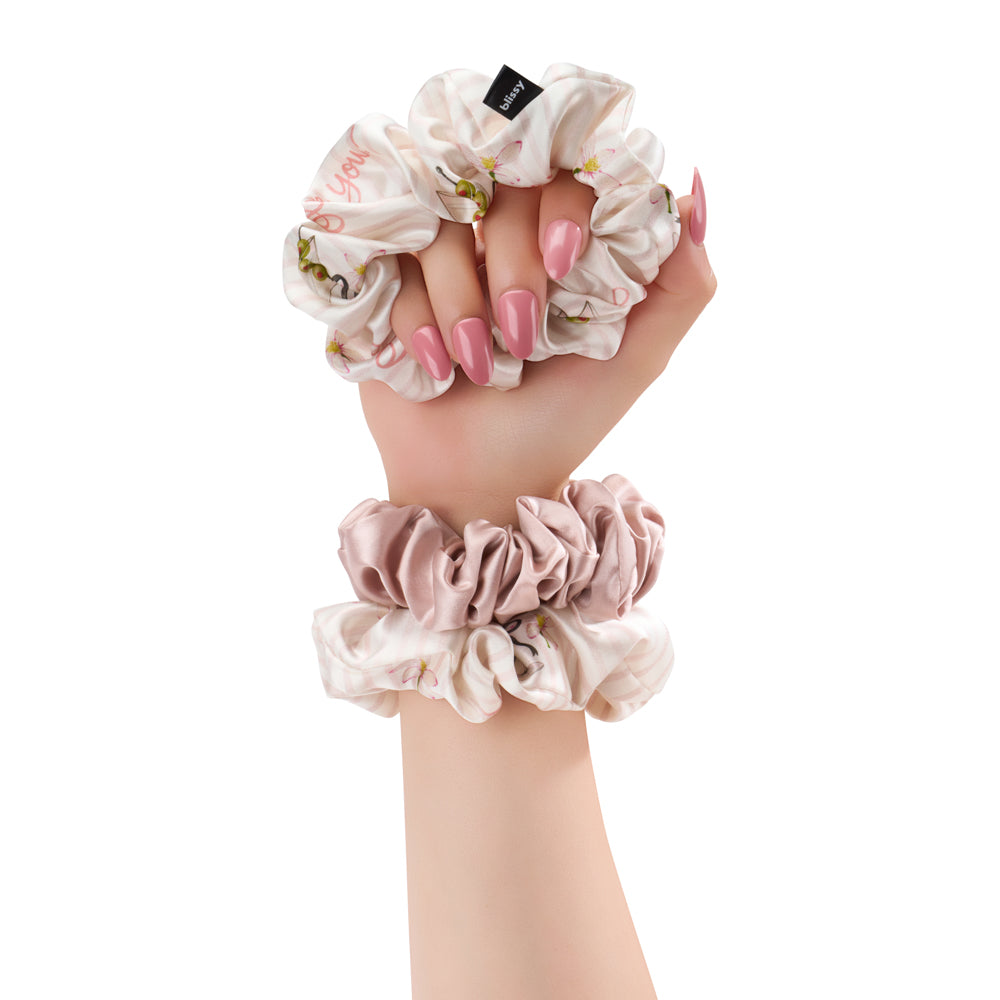 Blissy Olive You Blissy Scrunchies Lifestyle – Mulberry Silk