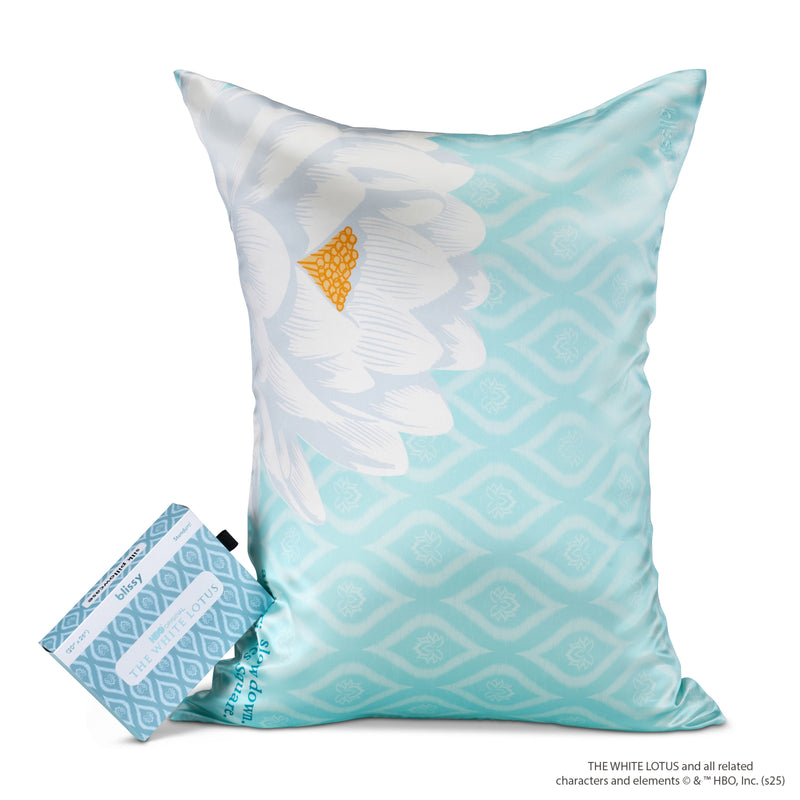 Pillowcase - White Lotus - Paradise Lotus - Queen