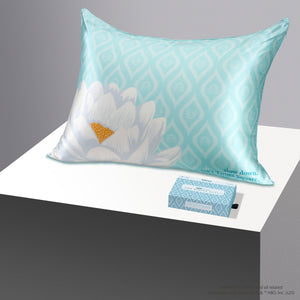 Pillowcase - White Lotus - Paradise Lotus - Queen