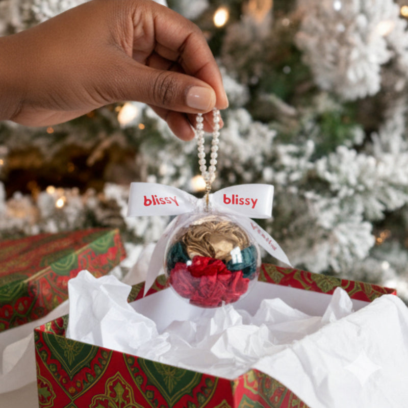 Blissy Pearl Scrunchie Ornament (3-Piece Set)