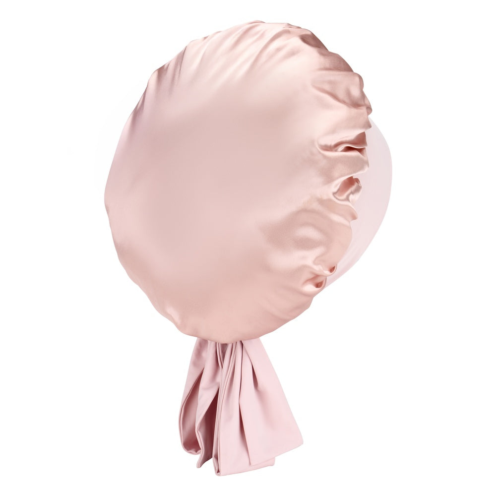 Blissy Pink Blissy Bow Bonnet Lifestyle – Mulberry Silk
