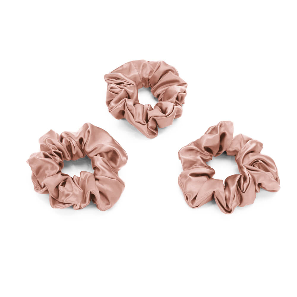 Blissy Pink Silk Blissy Scrunchies Detail –