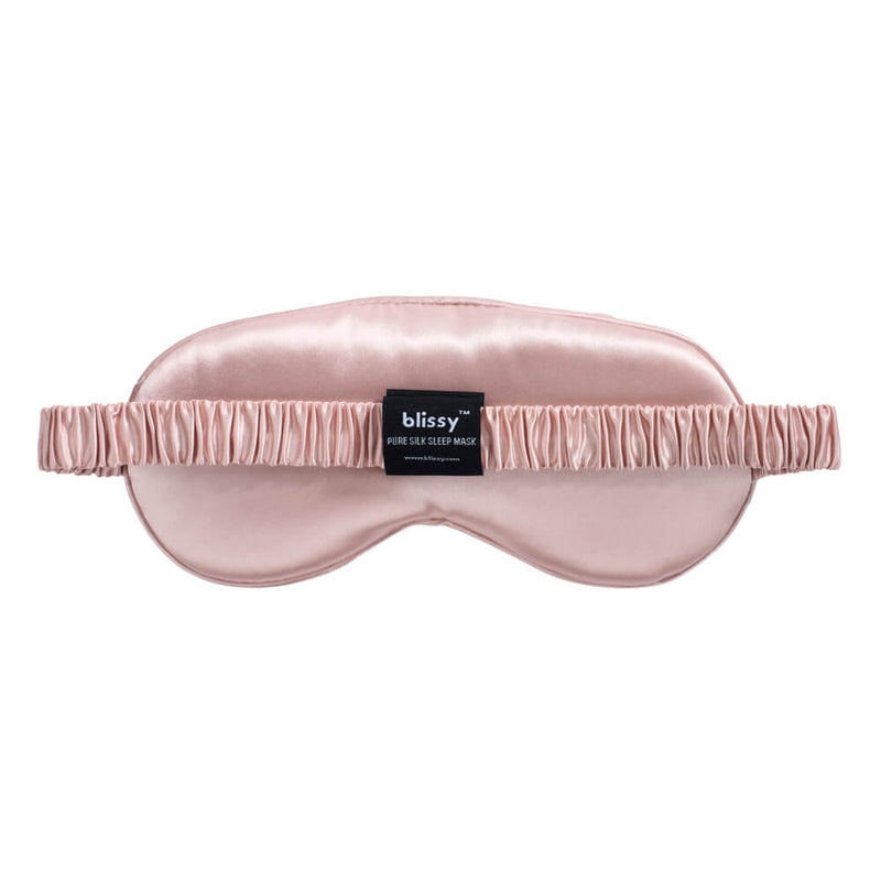 Sleep Mask - Pink - Diamond Quilted