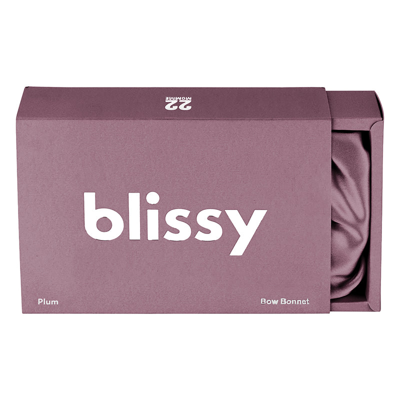 Blissy Bow Bonnet - Plum