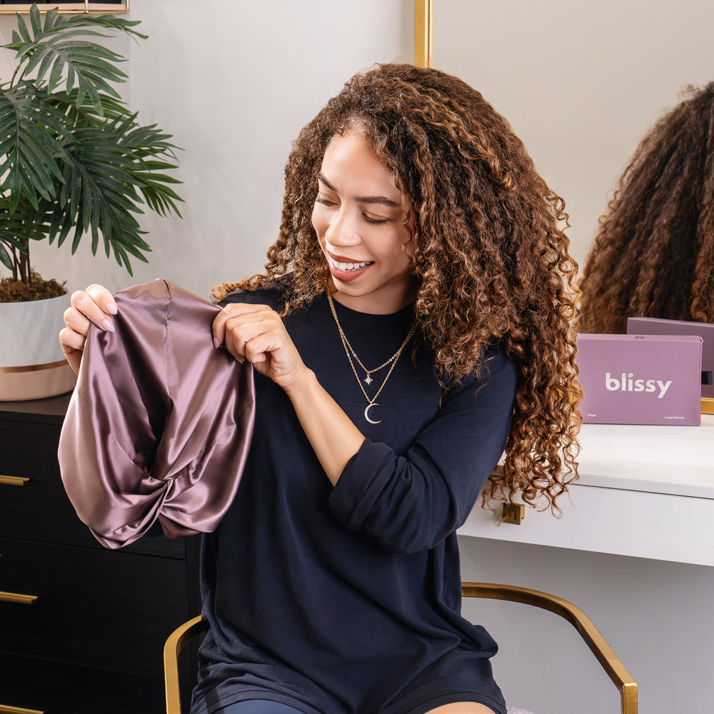 Blissy Bonnet - Plum - Large
