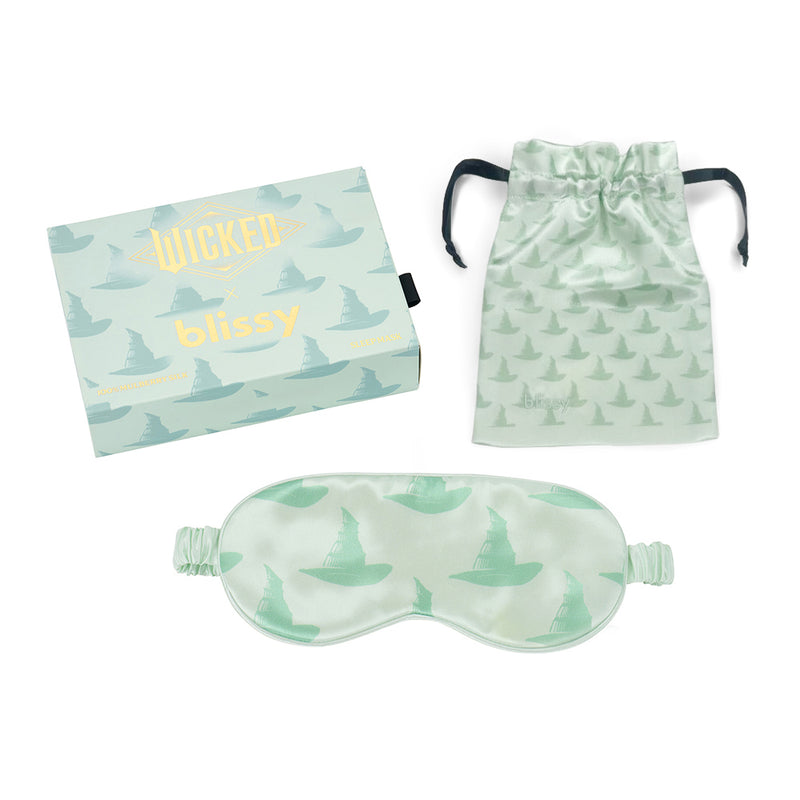 Sleep Mask - Wicked - Positively Green - Blissy Wicked Sleep Mask – 22 Momme Mulberry Silk, 100% Silk