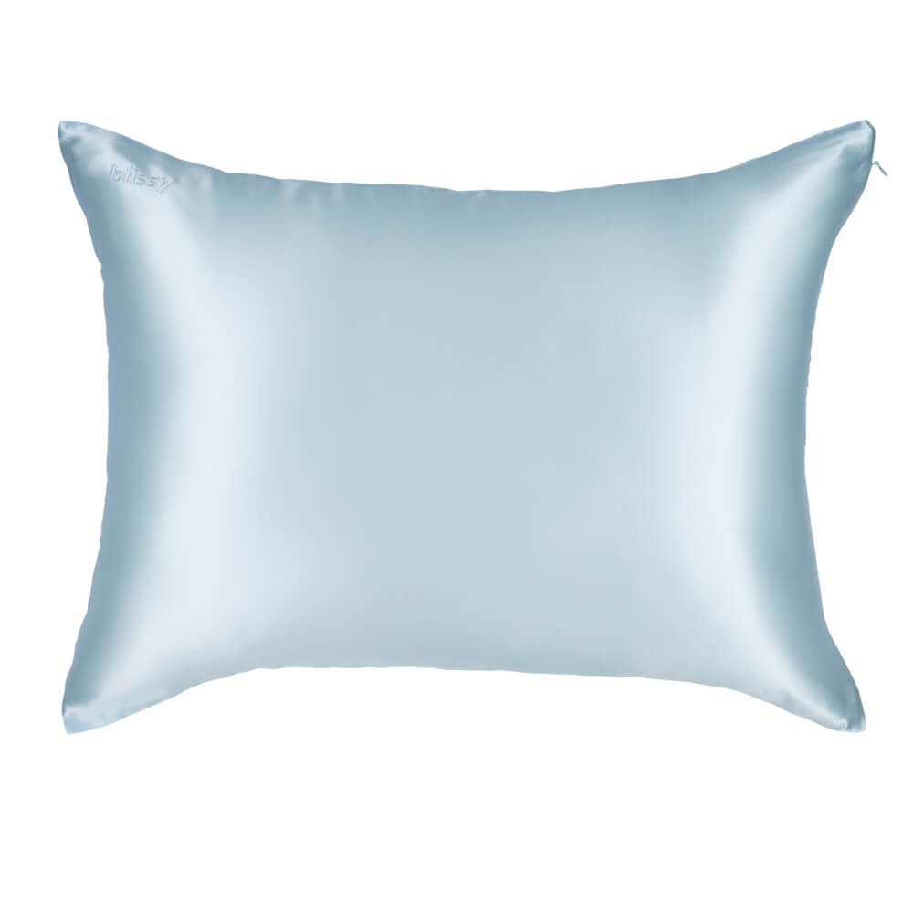 Blissy Mulberry Silk Pillowcase – Sky Blue Queen